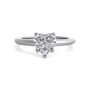 Anillo de Compromiso con Diamante Solitario en Forma de Corazón, Cultivado en Laboratorio, 0.70 Ct, F-VS2, Oro Sólido de 14K Pulido, Producto Más Vendido, Engaste de Puntas - Product Image 2