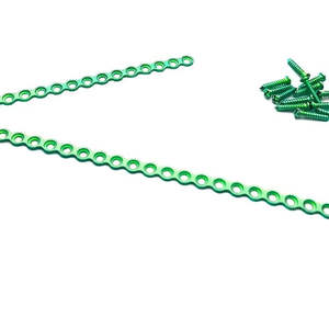 Plaque droite vétérinaire maxillo-faciale 2.5mm 20H (2pcs) avec 50 vis Instruments chirurgicaux en acier inoxydable titane - Product Image 6