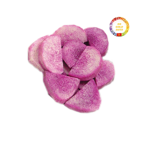 ลูกเต๋าหอมหวานสีม่วงแช่แข็งแบบครึ่งตัดหรือแบบก้านจากเวียดนาม iqf - Product Image 1