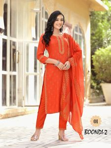 Último diseñador FABZONE Rayon Malai algodón Digital Chanderi impreso ocasión especial alta calidad mujeres indio pakistaní Kurti - Product Image 3