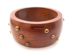Brazaletes de madera de moda para mujeres modernas Accesorios hechos a mano por Tradebyd - Product Image 2