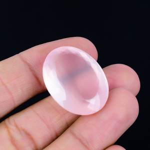 Cuarzo Rosa Natural de Excelente Calidad, Corte Brillante, Gemas Sueltas, Forma Ovalada de Lujo, Certificado por Terceros para la Fabricación de Joyas - Product Image 2