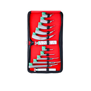 Nuevo juego de laringoscopio de fibra óptica Macintosh de 4 cuchillas de un solo uso con fuente de alimentación manual fabricada en Pakistán - Product Image 6