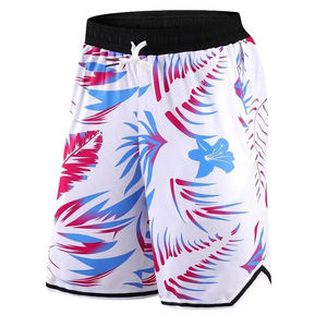 Short imprimé taille moyenne décontracté confortable pour hommes Polyester Tissu Oxford Basketball Mesh Short Service OEM en gros - Product Image 5
