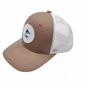 Casquette Trucker en Maille en Gros avec Broderie Personnalisée, Logo Patch Rond, 5 Panneaux, Coutures Contrastées, Chapeau de Pêche en Mer pour l'Extérieur - Product Image 1