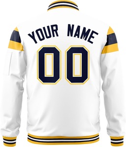 High Quality <b>Varsity</b> <b>Bomber</b> <b>Jacket</b> Oversized Hip Hop Satin Fashion Premium Streetwear Custom Embroidery Wholesale <b>Jacket</b> for <b>Men</b> - Product Image 2
