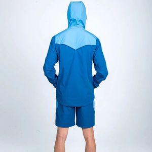 Wholesale Custom Nylon Windbreaker <b>Set</b> With <b>Mesh</b> Inner <b>Two</b> <b>Piece</b> Short <b>Sets</b> for Men's 2025 Waterproof Zip up Jogging <b>set</b> - Product Image 2