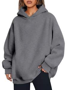 Sudadera con capucha de gran tamaño para mujer personalizada de alta demanda Ropa informal El mejor material usado Sudaderas con capucha de gran tamaño transpirables para mujer - Product Image 2