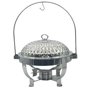 Vente de chauffe-plats ronds pour la restauration d'hôtel chauffe-plats de buffet en acier inoxydable de taille personnalisée pour l'hôtel - Product Image 6