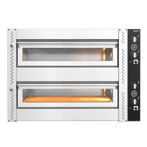Four à pizza électrique à double plateau - Plateau en pierre réfractaire - 4+4 x 30 cm (12 po) - jusqu'à 450°C - Product Image 4