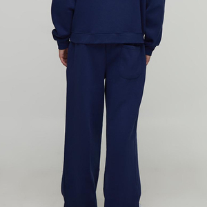 Survêtement pour homme en molleton de coton léger surdimensionné, streetwear d'hiver, à capuche, uni, confortable, chaud, doux, 240g, vêtements décontractés - Product Image 4