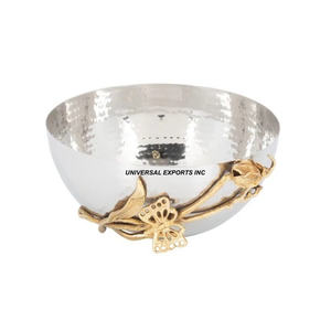 Round Silver Chocolate Bowl Premium Quality Handmade <b>Sweet</b> Bowl Customized Size New Chocolate Bowl - Product Image 6