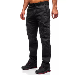 Outdoor Casual Pocket Pants Male Work <b>Men's</b> Cargo <b>Trousers</b> Comfortable <b>Trouser</b> for <b>Men</b> - Product Image 1