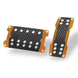 Multi Color Automatic Real Carbon Car Brake Pedal Pad Aluminum Alloy Pedals Cover With Custom Design