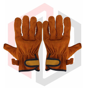 Venta al por mayor Guantes DE TRABAJO Guantes de seguridad de cuero Guantes de soldadura de cuero dividido de vaca para uso industrial - Product Image 4