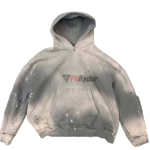 Las Mejores Sudaderas Extra Grandes de Estilo Informal para Hombre, Nuevo Estilo, Sin Costuras, Desgastadas, Lavadas, Vintage, Lavadas al Ácido, Sin Cordones, al por Mayor - Product Image 3