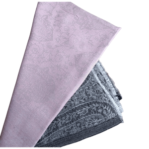 Lavender Grey Dual-Tone Paisley <b>Pashmina</b> <b>Shawl</b> Satin Cashmere Modal Rayon Polyester Jersey Lace Digital Leopard Dot Letter - Product Image 4