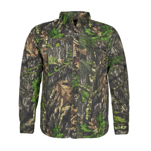 Chemise tactique en velours à séchage rapide pour hommes, sports d'hiver, logo personnalisé, respirante, camouflage, polyester/coton, boutons recouverts - Product Image 4