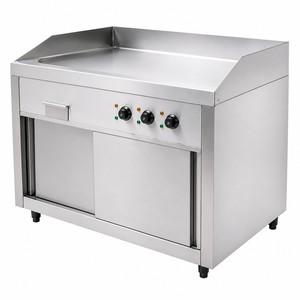 Commercial Electric <b>Flat</b> <b>Top</b> <b>Griddle</b> Cabinet Base 380V for Restaurant Chain Steak Breakfast Kitchen - Product Image 1