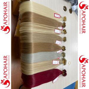 Extensiones de cabello humano 100% Remy, calidad superior, Nano anillo, doble estiramiento - Product Image 1