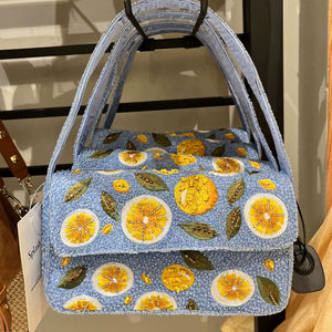 Bolso de Mano Bordado a Mano con Cuentas de Técnica Brasileña, Bolsos de Noche, Bolsos de Novia - Product Image 1