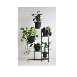 Grands pots de jardin extérieurs et supports de jardinière en métal pour fleurs et contenants pour plantes pour une belle décoration intérieure - Product Image 4