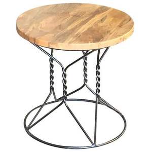 Muebles de diseño exclusivo para sala de estar y dormitorio, accesorios para sofá, mesa auxiliar, mesa de centro de Metal con muebles superiores de madera - Product Image 1