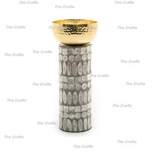 Metal Hammered Dessert <b>Dry</b> Fruits Snacks Bowl With Mother Of Pearl Base Dinnerware Bowl At Reasonable Prices - Product Image 1