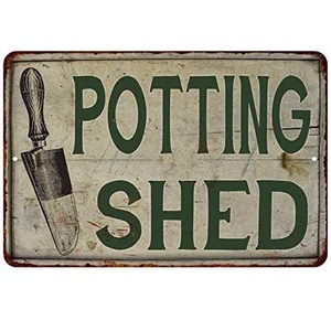 ป้ายเหล็กทำด้วยมือที่ได้รับแรงบันดาลใจจากวินเทจการแจ้งเตือนสวนดีบุกแบบกำหนดเองจากผู้ขายอินเดียตัวเลือกราคาถูกสำหรับงานฝีมือโลหะ - Product Image 4