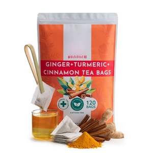 Sachets de thé EXPAD Premium Curcuma Gingembre Cannelle Herbal Health 100% Natural 120g - Product Image 2