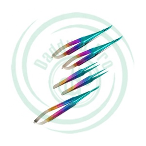 Mưa Bow Màu sắc Micro forceps Set thép không gỉ siêu microsurgery cụ 5-mảnh cơ sở của các công cụ phẫu thuật CE ISO13485 - Product Image 5