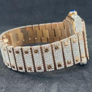 Montre Moissanite Transparente à Cadran Squelette - Montre Diamantée à Face Ouverte, Montre Unique à Cadran Visible d'un Fournisseur Indien de Confiance - Product Image 2