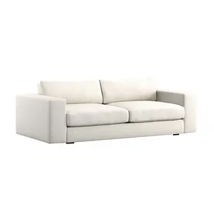 Белый Deluxe Loveseat тканевый чехол для подушки Материал двухместный диван