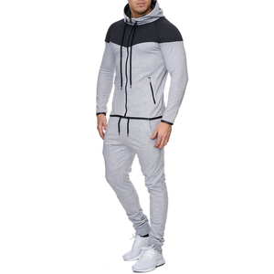 Conjunto Deportivo de 2 Piezas para Hombre, Invierno, Casual, Estampado Sólido, con Capucha y Cordón Ajustable, Logotipo Personalizable, 100% Algodón, Alta Calidad - Product Image 2