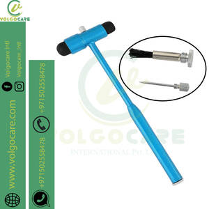 Martillo reflejo neurológico Buck 2024 con cepillo y aguja para reflejos de la piel y reacciones superficiales - Product Image 3