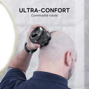 Afeitadora Eléctrica Rotativa Inalámbrica para Hombre, Impermeable IPX7, para Cabeza Calva, Uso en Seco y Húmedo, Recargable por USB, con Cabezales de Repuesto - Product Image 2