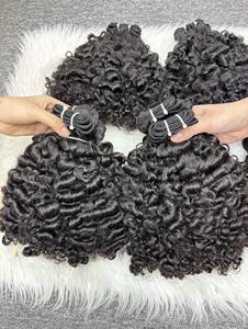 Vendeurs de cheveux bouclés birmans naturels Cheveux bruts vierges frisés birmans de haute qualité - Product Image 4