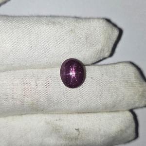 Rubí Estrella de Alta Calidad de 8 Quilates, Color Rojo Rosado, Cabujón Ovalado de 9x11 MM, 6 Rayos, Piedras Preciosas Naturales Certificadas por Terceros para la Fabricación de Joyas - Product Image 3