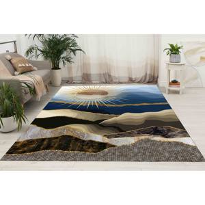 Tapis Paysage Montagneux : Vue Soleil Doré, Tapis de Bureau Personnalisé, Tapis en Chenille - Product Image 4