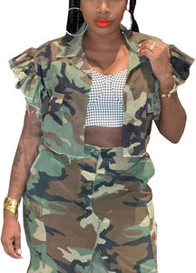 แจ็กเก็ตผ้ายีนส์ของผู้หญิงสำหรับฤดูหนาวออกแบบลายดอกไม้ปักด้วยกระดุมตกแต่งถักกระบวนการกำหนดเองโลโก้ได้ - Product Image 2