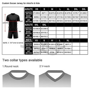 Precio al por mayor, diseño personalizado, ropa de fútbol, Impresión de secado rápido, camiseta de fútbol sublimada completa según su camiseta de fútbol de color - Product Image 3