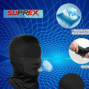 หน้ากากบาลาคลาวา SUPREX ENTERPRISES ป้องกันรังสียูวี ผลิตจากผ้าสแปนเด็กซ์ สำหรับผู้ชายและผู้หญิง ใช้ได้กับกิจกรรมกลางแจ้ง เช่น เล่นสกี ขี่มอเตอร์ไซค์ วิ่ง  น้ำหนักเบา - Product Image 6