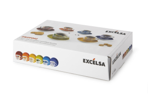 Set di Tazze da Caffè in Porcellana Design Italiano 6 Pezzi |   Design Moderno Multicolore |   Tecnica dell'Applicazione di Decalcomanie |   Lavabile in lavastoviglie, adatto al microonde |   Excelsa - Product Image 5