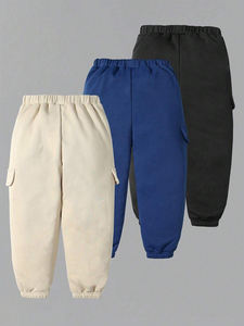 Pantalons de survêtement décontractés pour hommes en molleton 100% coton personnalisés en gros - Product Image 2