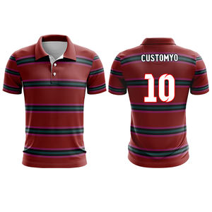 Camisetas de golf transpirables para hombre más vendidas, algodón, talla grande, personaliza tu propio diseño, camiseta de poliéster 100%, camiseta Polo por sublimación - Product Image 6