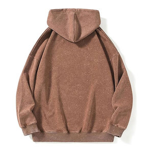 Sudadera con Capucha Extra Grande Lavada al Ácido al por Mayor, Sudadera Holgada de Felpa, Sudadera con Capucha, Logotipo Personalizado OEM al por Mayor - Product Image 3
