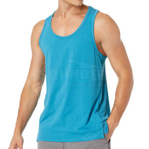 Camiseta sin mangas para hombre de la mejor oferta, ropa de Fitness ajustada de alta calidad, estilo informal de punto, método de tejido transpirable de talla grande - Product Image 2