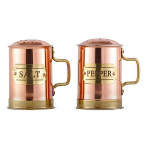 Condimento de mesa de comedor elegante al por mayor hecho de sal de cobre martillado y tarro de pimienta perfecto para uso en mesa de restaurante de hotel - Product Image 2