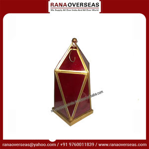 High Quality Unique Design Wedding Party Christmas Decorative Metal and <b>Glass</b> Hanging <b>Lantern</b> Available in Various Design - Product Image 6