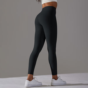 Nueva llegada High Gym Leggings de cintura para mujer con logotipo personalizado Scrunch Butt Yoga Leggings - Product Image 3